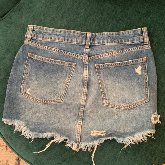 Free people denim mini skirt - Picture 4 of 8